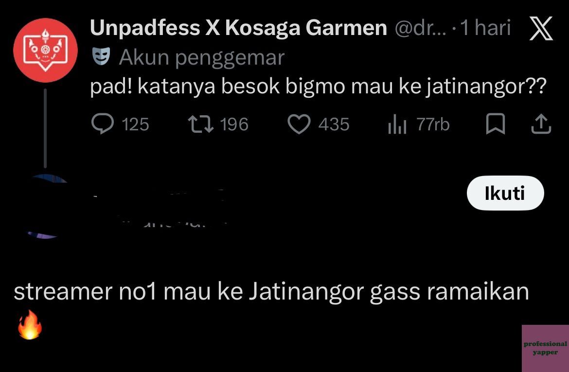 yappingfess's tweet photo. yap! ini seriusan anak unpad pada ngehype orang ini? https://t.co/yfTcfdkrwb