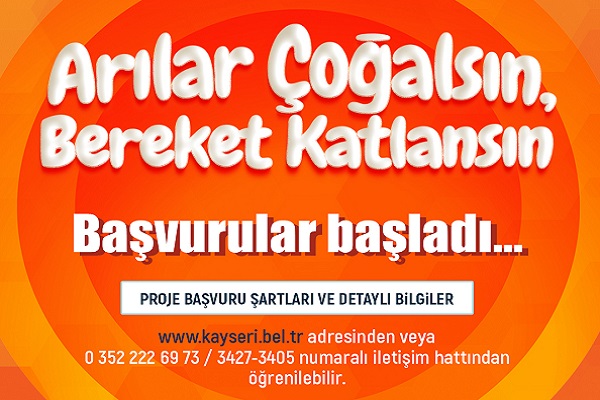 Kayseri'de "Arılar Çoğalsın, Bereket Katlansın" Projesi'ne Başvurular Başladı sondakika38.com/kayseri-de-ari…