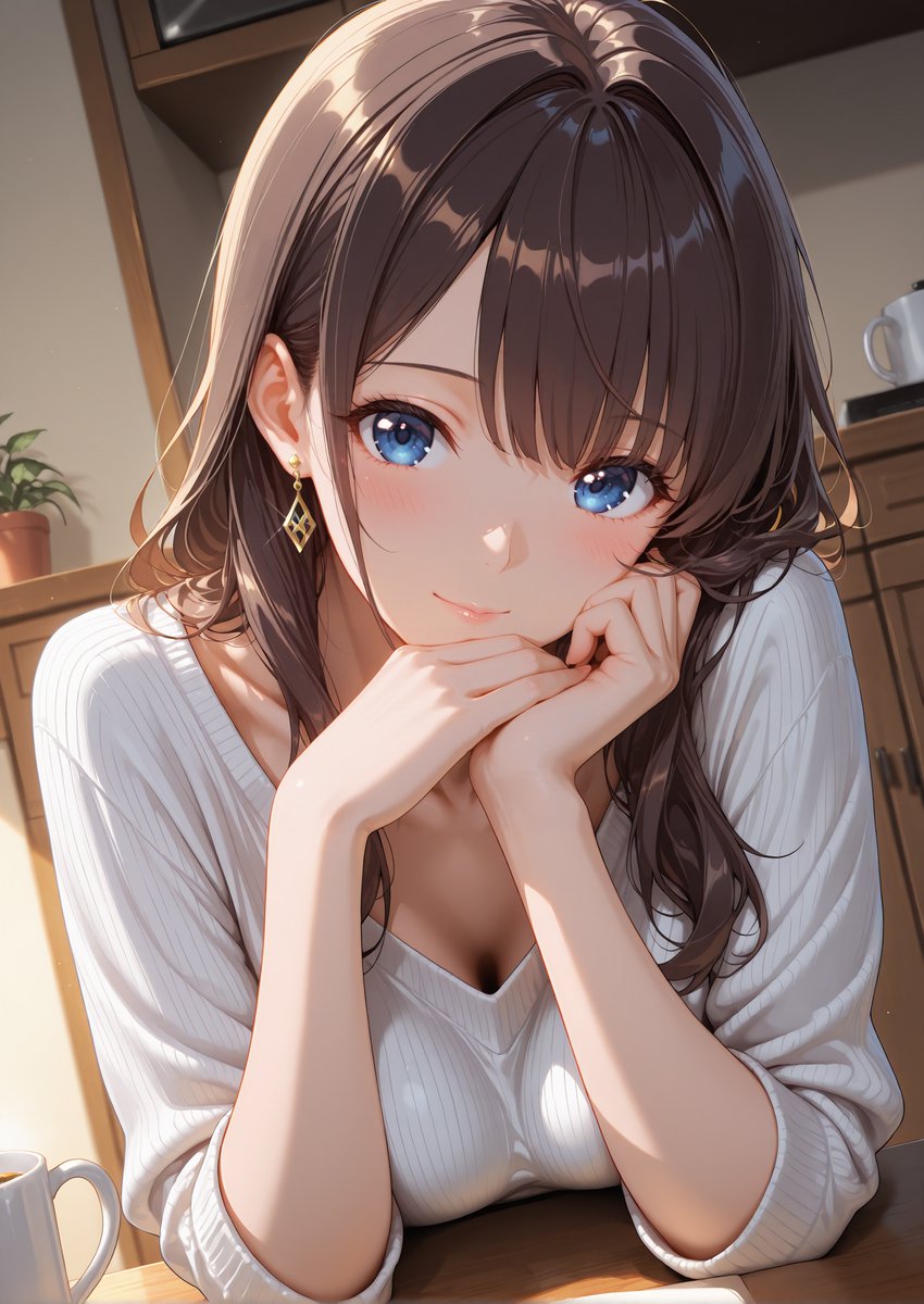 おはよ☕連休明けの火曜日だよ✨もう来週から3月だって！ SFW Illustration