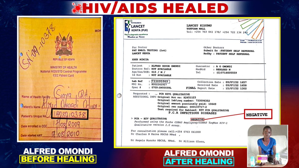 Breaking News 

Another Hospital; Siaya County Referral Hospital, has reconfirmed The Healing of HIV AIDS!
Alilililililililililililililililililililili 🔥🔥🔥🔥🔥🔥🔥🔥🔥🔥🔥🔥🔥🔥🔥 
#HIVHealedMedicsVerify
Follow the Breaking News on Jesus is Lord radio.