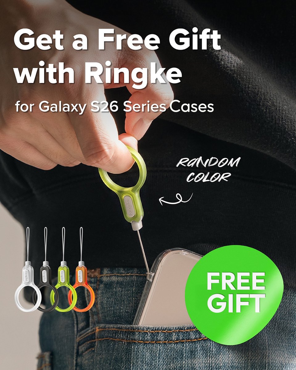 ringkeindia's tweet image. Buy a Ringke Galaxy S26 Series case and get a FREE gift 🎁#ringke #ringkeindia #s26ultracases #s26series Because protection should come with perks.