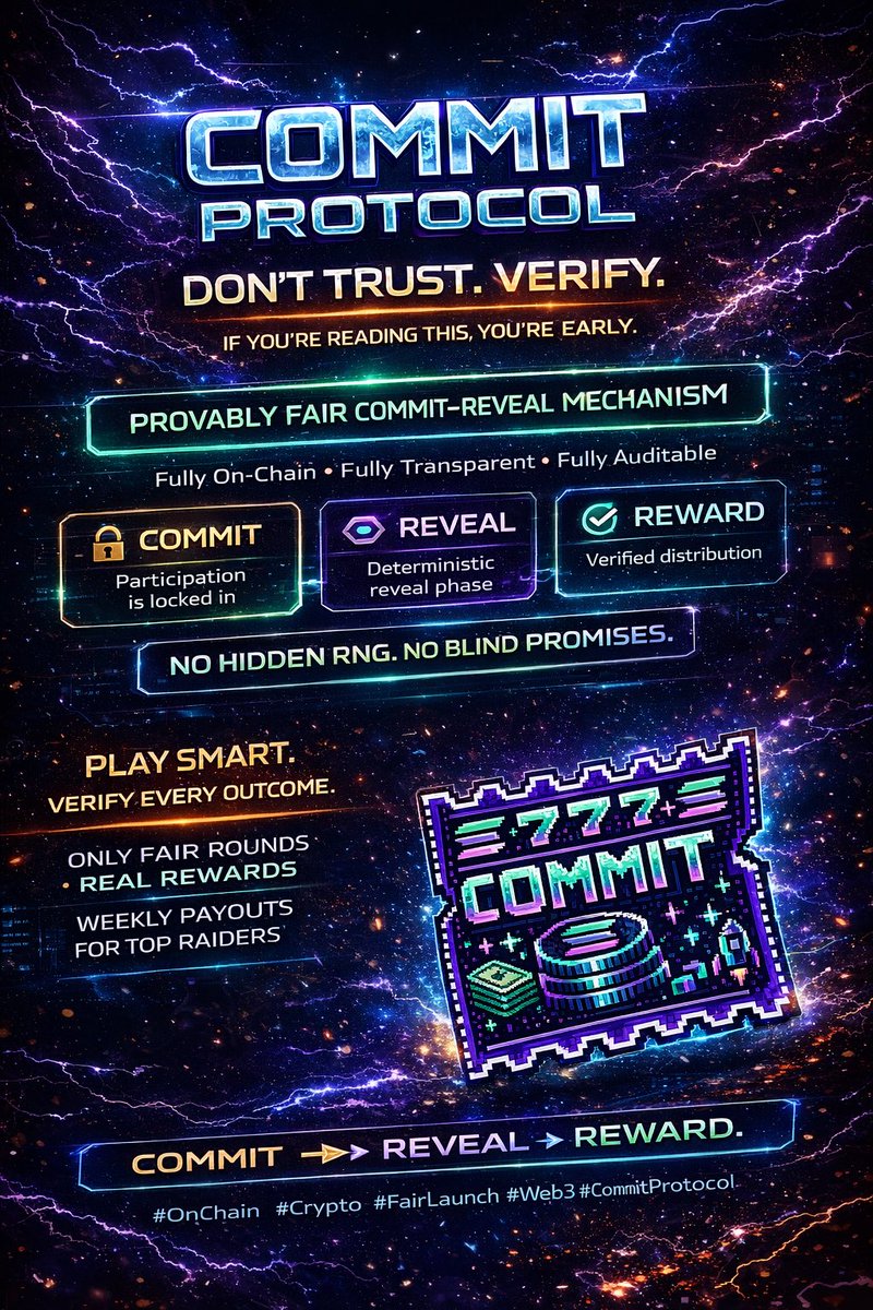 You know it! 🔥

Commit Protocol is having a steady base now, still room to grow though.

Do know you’re early still. Enough time to join the project! 

#Blockchain #Solana #FairLaunch #CommunityDriven #Rewards