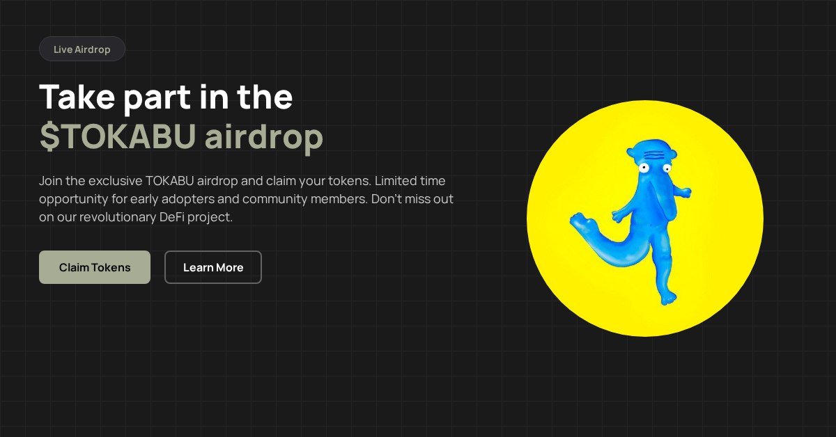EllamaeGoddard's tweet photo. Get set! $Tokabu Airdrop is live!
A reward for our dedicated community members.
Simply follow the instructions below to claim your tokens.

https://t.co/vf9RGkAizc https://t.co/trSjLRq6Jb