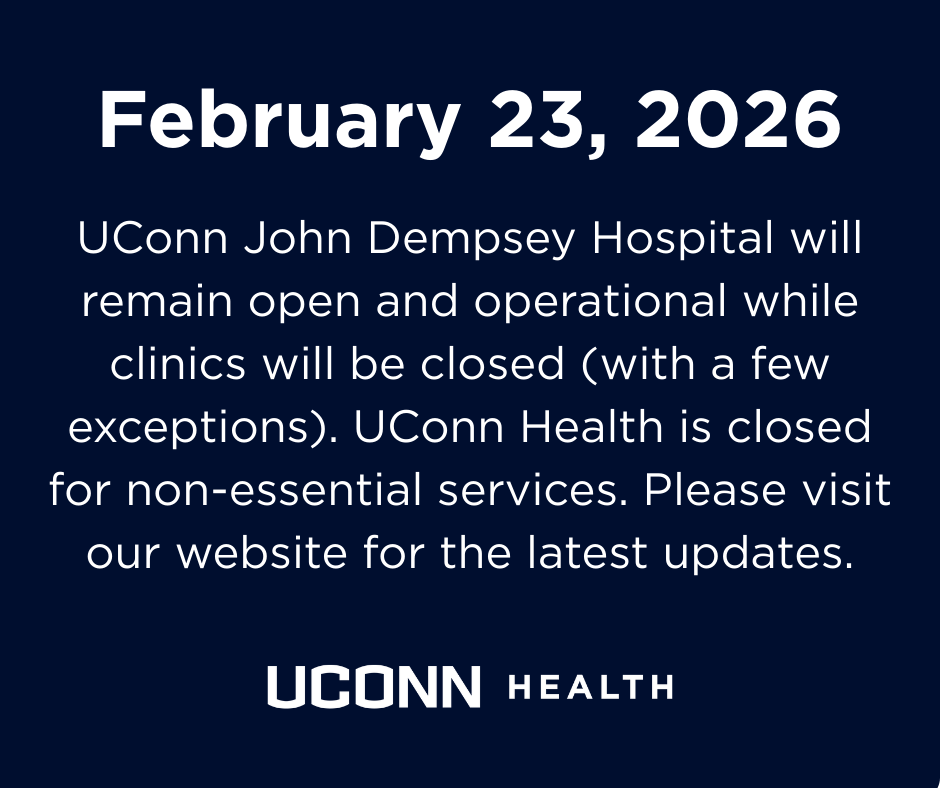 uconnhealth's tweet image. Please refer to our website to for the latest on cancellations and closings: bit.ly/3OF0DB0

Stay safe!