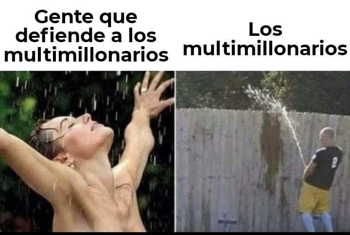 el que no llega  a fin de mes, defendiendo a los millonarios: