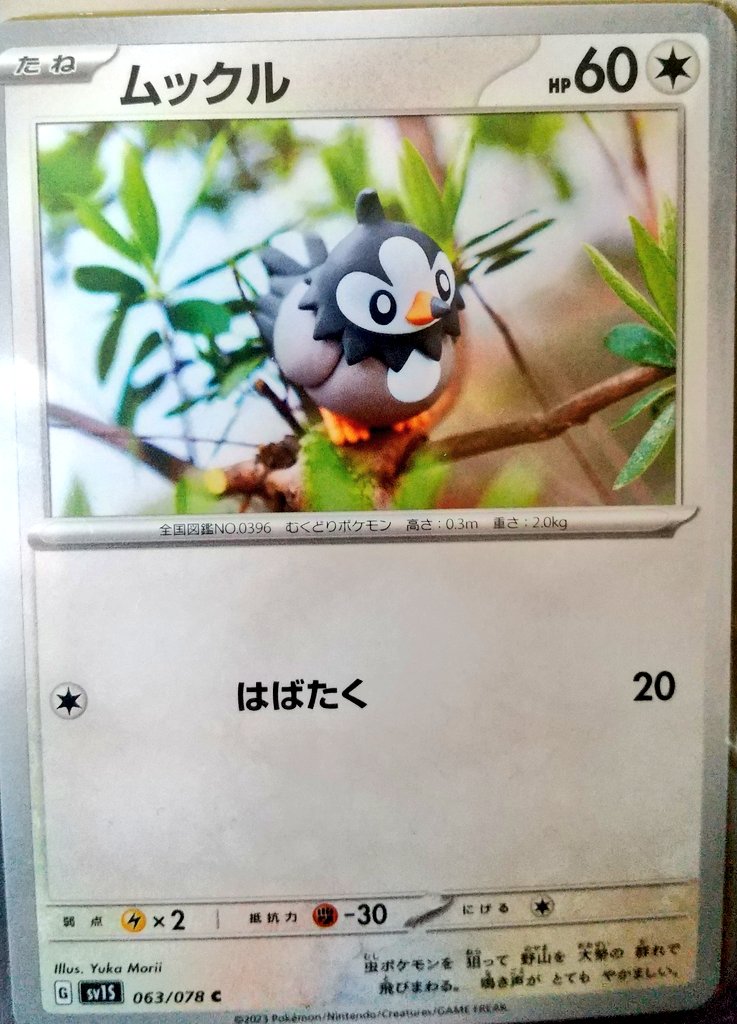 ポケモンカード全国図鑑 No.396 ムックル 【普段は 群れで 暮らして