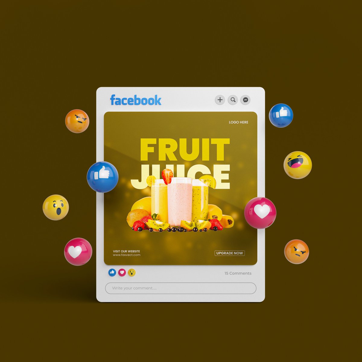 faxvect's tweet photo. Modern Fruit &amp; Juice Social Media Post Design | High-Converting Food Promotion Banner

DM for custom social media design. https://t.co/AF9PNTLPnJ