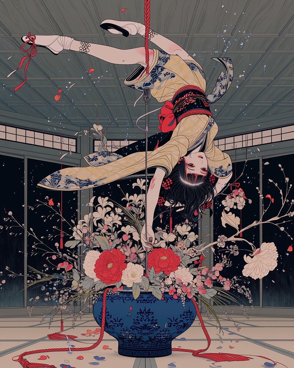 acrobatic IKEBANA