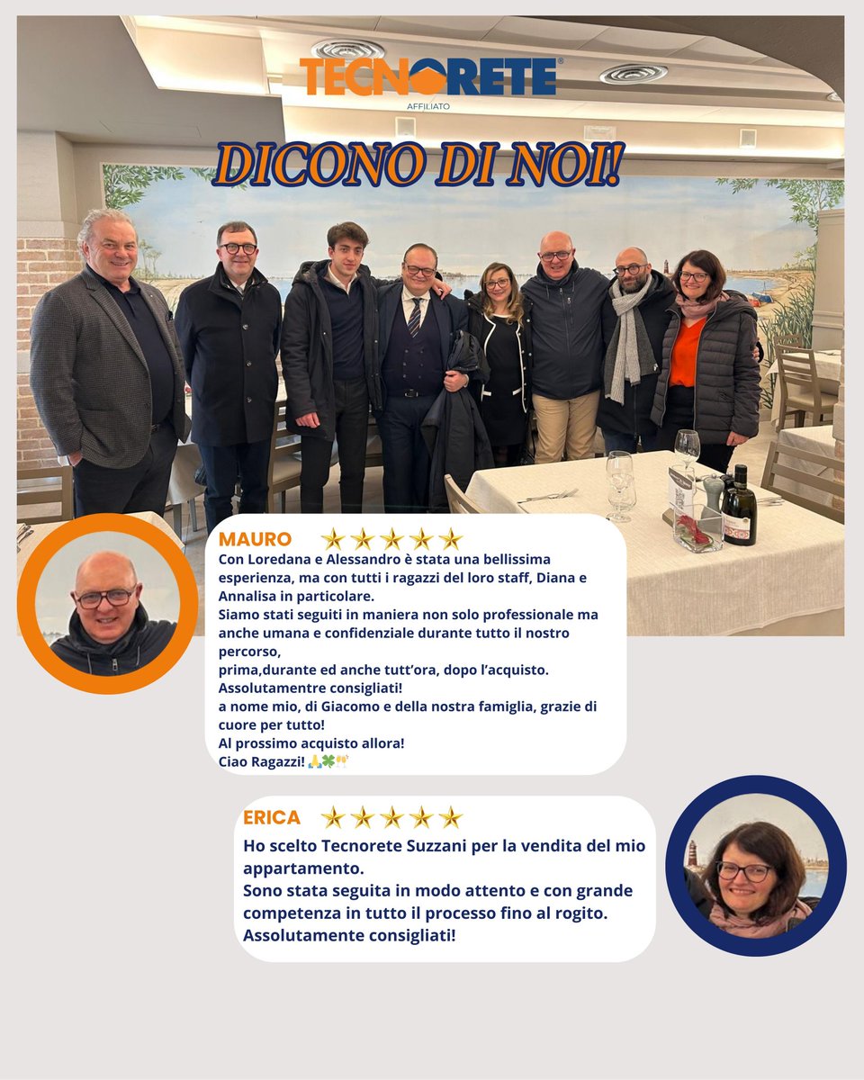 TSuzzani's tweet photo. DICONO DI NOI! ⭐️⭐️⭐️⭐️⭐️
Questo weekend siamo andati in Veneto a rogitare con i nostri clienti e queste sono le loro parole!
Questi riconoscimenti sono lo stimolo che ci fa alzare ogni mattino e mettere il nostro servizio a disposizione dei clienti, puntando sempre a migliorarsi https://t.co/wmKy8GCBDn