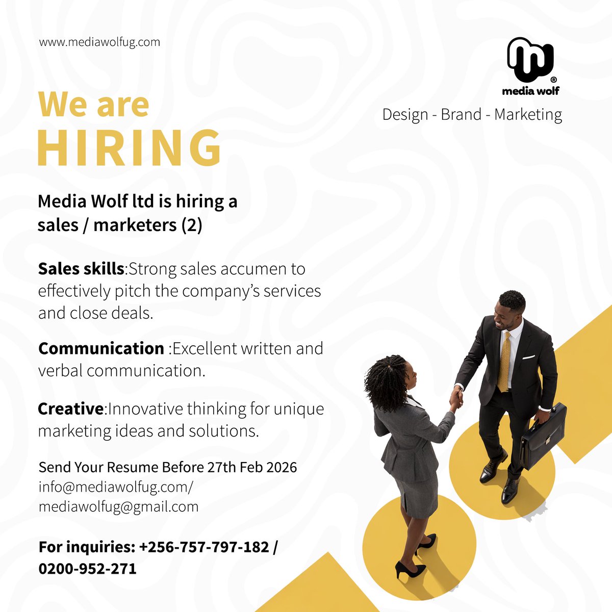 mediawolfltd's tweet photo. Hello there we’re HIRING 📣 https://t.co/vy1Nk76Nux