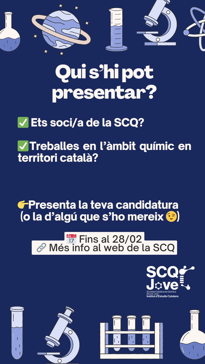 Secció Jove - Societat Catalana de Química tweet media