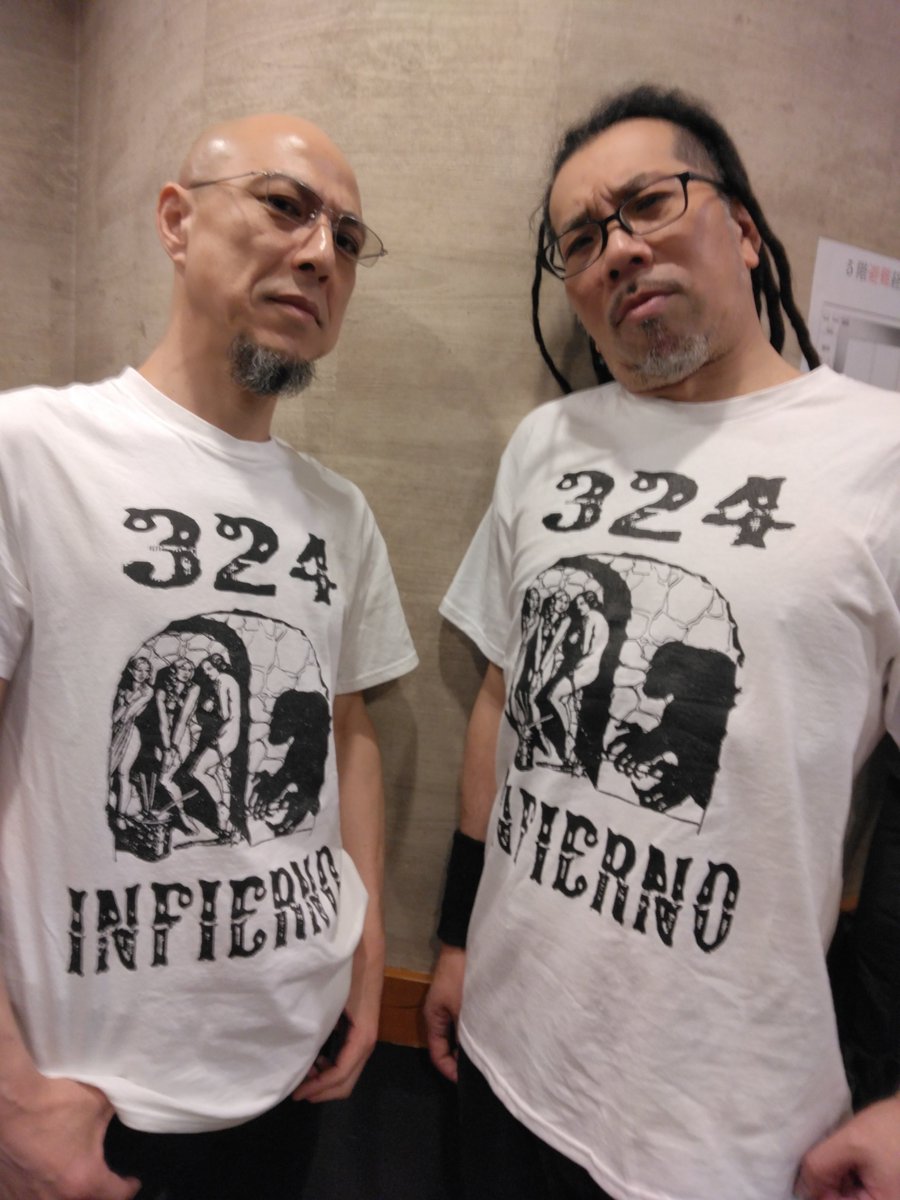 324officialX's tweet photo. 2/28のレコ発、classic logo tシャツともう一品、mexico テイストなやつもあります。
これも少数、ご検討ください。俺はこっちのがいいなあ。
あ　ライブも演りますので、よろしくおねがいします https://t.co/slla4cExZ5