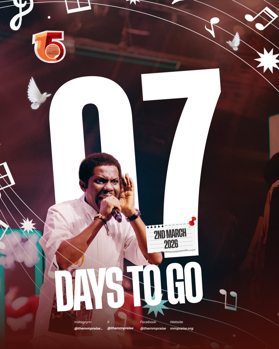 For You, O Lord, are most high over all the earth; You are exalted far above all gods.

In 7 day's time, we will shout GLORY!!!

#TheMMPraise #84HoursMMPraise #MMPraiseAt15