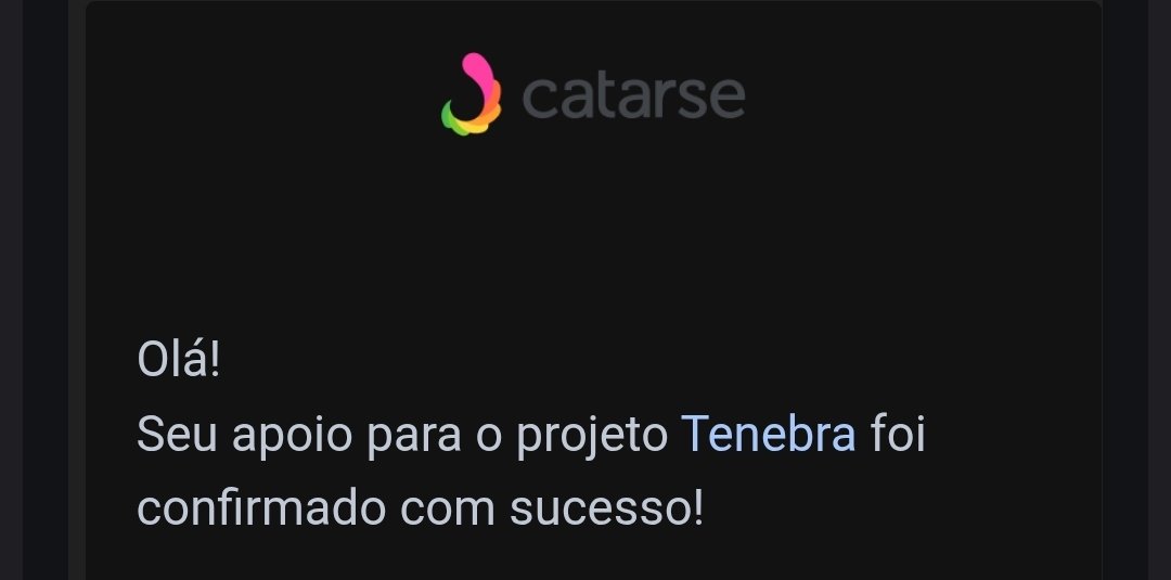 Tenebra apoiado com sucesso por aqui!!