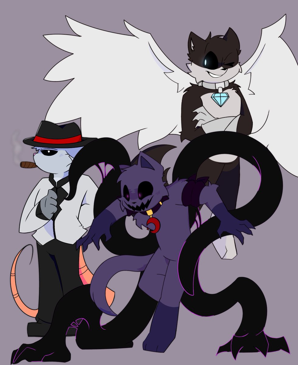 🐺💎 + 🖤🌙 + 🐭🫧

#OC