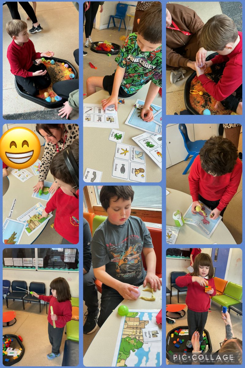 YsgolHenFelin's tweet photo. Classes #YHFCLASS6, #DOSBARTHCOCH and #DOSBARTHOREN explored the dragon and castle trays this week during #InteractivePlay. It was fabulous to see how each of you engaged with them in such different ways. https://t.co/86qdcdsNCZ