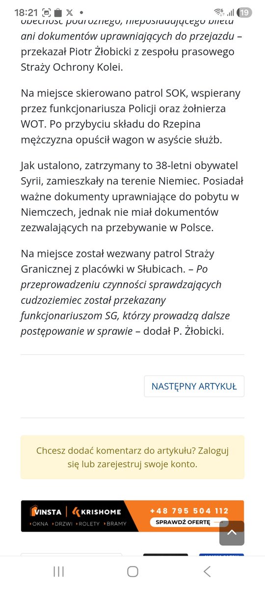 Syryjczyk na niemieckich papierach, złapany bez uprawnień do pobytu w Polsce, sprawą zajmuje sie  @XXSTRAZGRANICZNAXX