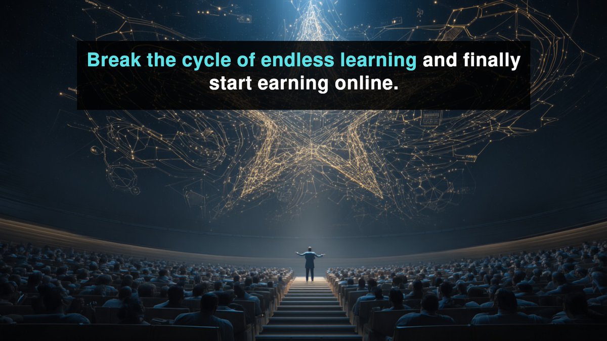 RossAtkinsJr's tweet photo. Stop the cycle of endless learning today.
https://t.co/nikvowCWtF
#CourseClarityRevolution #EarnFirstLearnLater #InfoOverloadBreakthrough https://t.co/yvSqF4h8S5