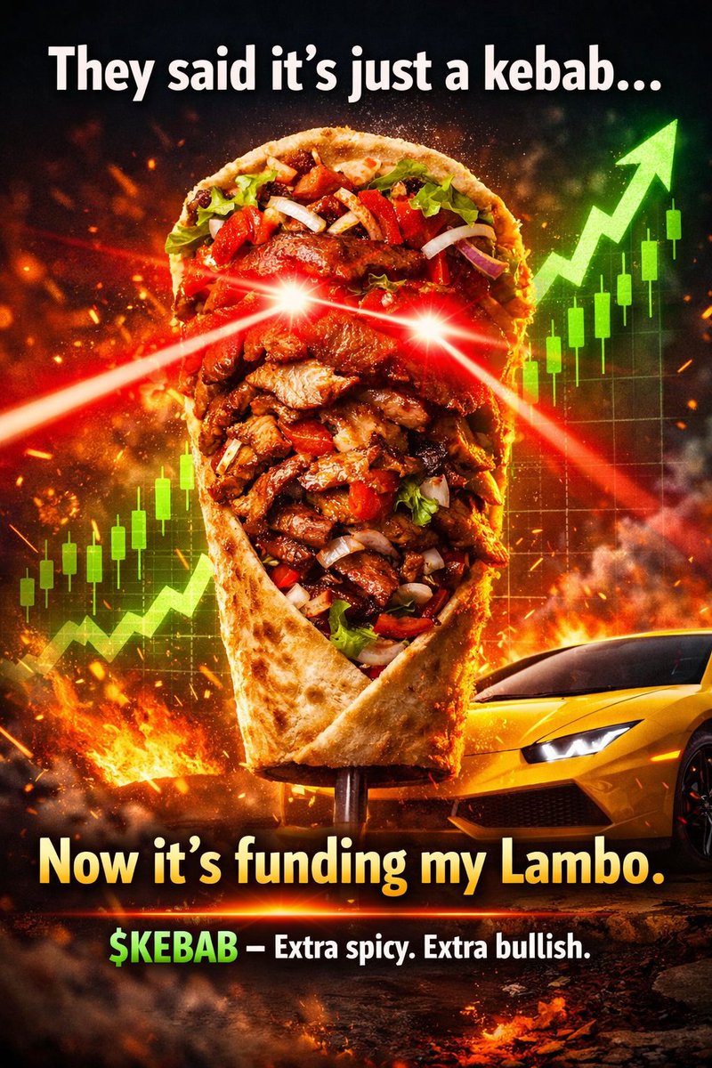 KebabOnT0p's tweet photo. Buy $Kebab Coin now!🥙🥙🥙
Ca:7gWExCZxGYYi53LaAPRj7u56x3n43xEdxYZiYyi8pump
#Kebab #Crypto #memecoin #meme #tothemoon https://t.co/ZecijDwp8I