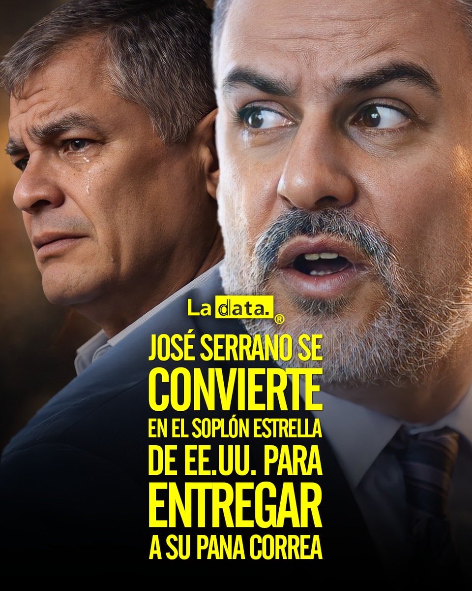 #Tendencia El miedo obliga a José Serrano a delatar a su pana Correa para no hundirse solo.

¡Sálvese quien pueda! El correísta José Serrano estaría negociando con la justicia de EE. UU. para entregar pruebas que vinculan directamente a Rafael Correa con el n4rcotráfico y pactos