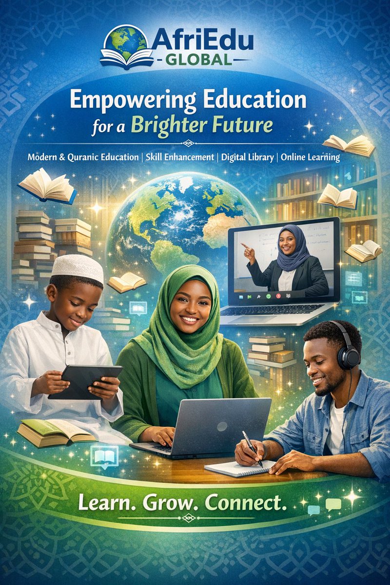 Invest in the future of education with AfriEdu Global powered by SidraChain 🚀📚
Let’s build impact, innovation, and long-term value together. 🌍✨
Link: sidrastart.com/project/2e9ab6…

#AfriEduGlobal #SidraChain #ImpactInvesting #EdTech #Blockchain