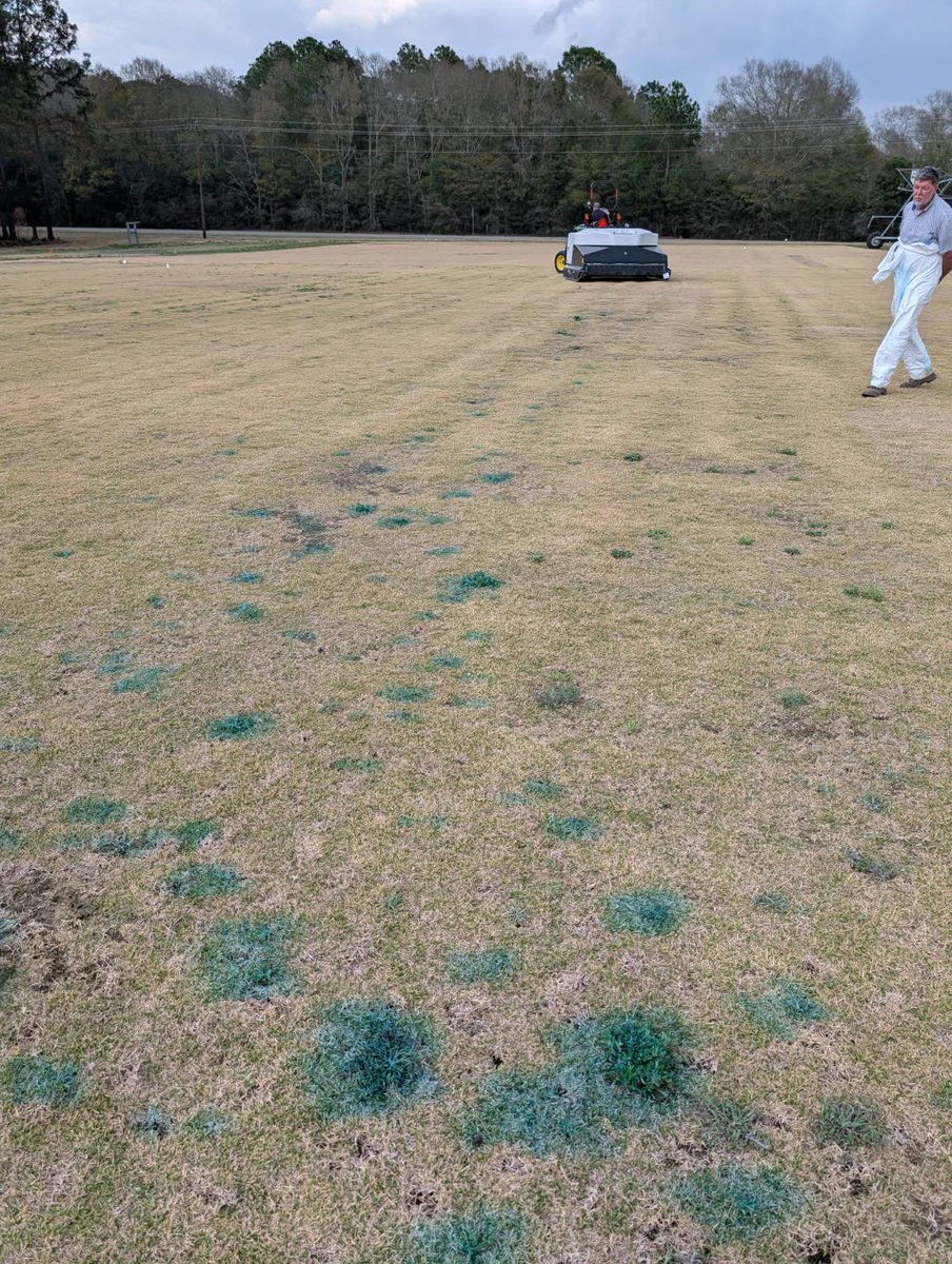 ugatiftonturf's tweet photo. Kyle Norton and Aaron Bruce decided to stop by the turf team and show us this amazing automatic sprayer that recognizes and only sprays the weeds! @evergladesequipmentgroup #tiftonturf #ecorobotix https://t.co/wAduoaXgnL