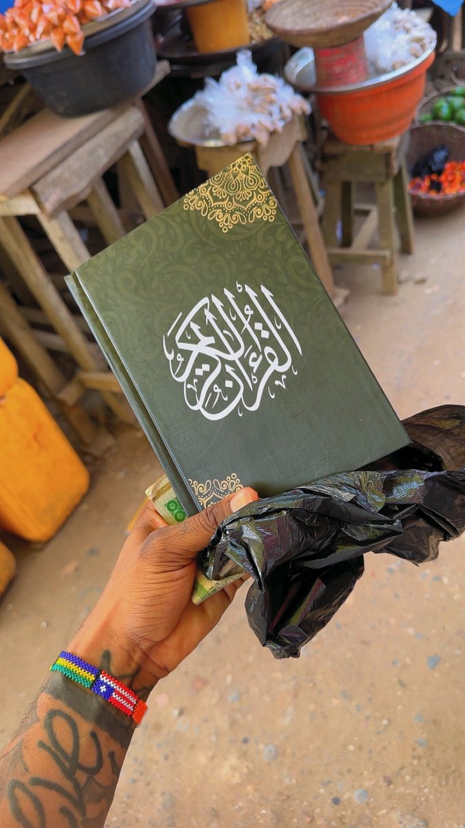 First time in my life to buy the holy Qur’an with my own money….Alhamdulillah
