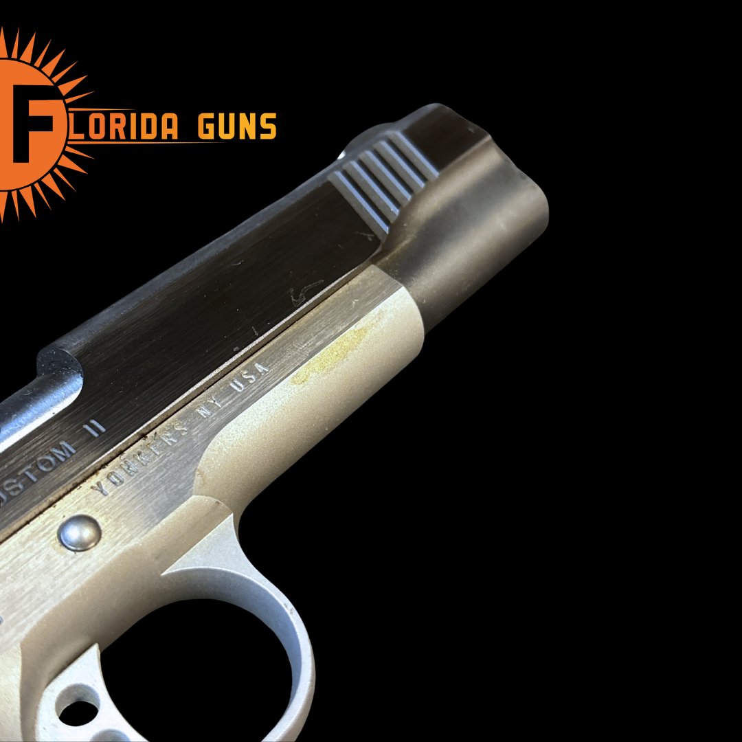 FloridaGunsFL's tweet image. Precision, balance, and timeless 1911 craftsmanship. Meet the Kimber Custom II.
#KimberCustomII #1911Life #RangeReady #TacticalStyle #GunCommunity