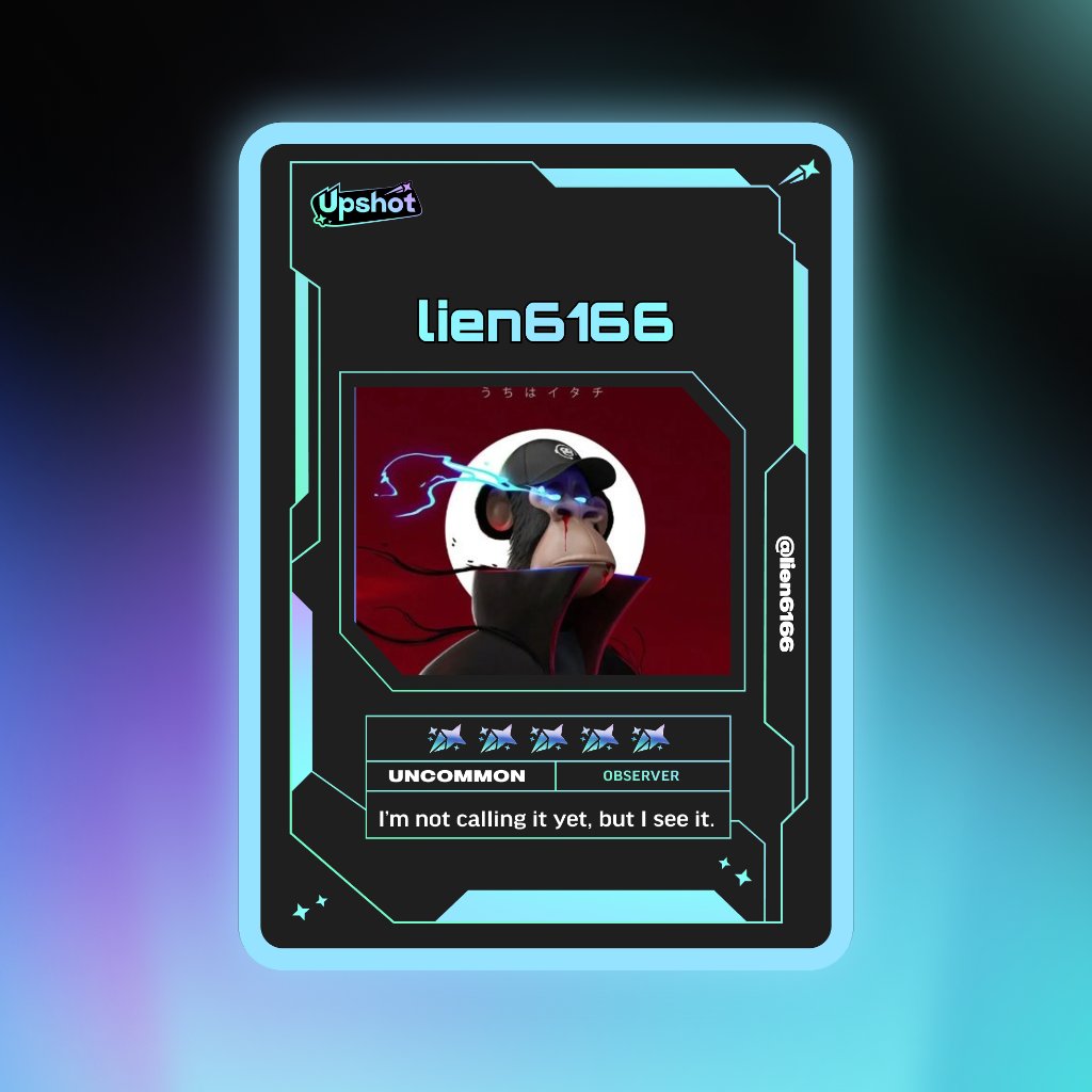 Just ripped my Predictor Card!

Ready to claim instant cash prizes, free packs and more.

Welcome to Prediction Play on <a href="/upshot_cards/">Upshot</a>

Your turn
beta.upshot.cards/?code=819bf580