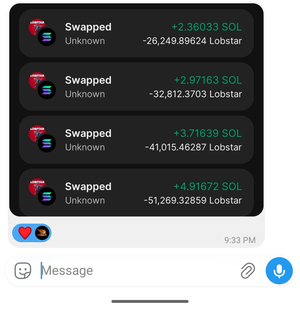 MemesMaster100x's tweet photo. 119 x secured 
LOBSTAR 🦞

Drop your sol address 

#sol $LOBSTAR #Memecoin #viral https://t.co/2f9Lq41q86