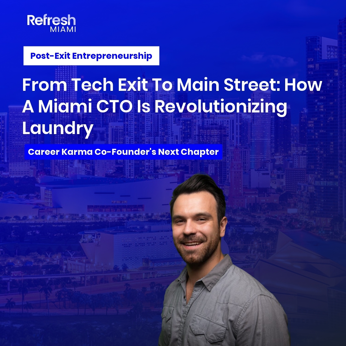 refreshmiami's tweet photo. @Career_Karma co-founder moved to Miami, bought a laundromat, added AI + Uber logistics → 4.9-star rating → acquired by @mysunnylaundry
Tech meets Main Street in the best way 🧺
#MiamiTech #PostExit #MainStreetTech
https://t.co/bmsRj9l6RL https://t.co/jbNVImjdRL
