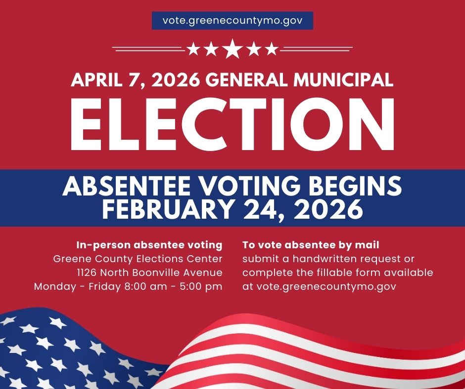 greenecovotes's tweet photo. For sample ballots ➡️ https://t.co/4RXq1cEfbJ

Absentee voting begins Feb 24 for eligible voters who are unable to go to their regular polling place on April 7 for the General Municipal Election. In Greene County, the ballot includes a variety of candidates and issues. https://t.co/qqZ9BA6ziZ