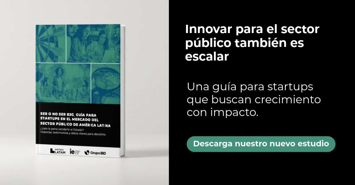 ¿Pensando en trabajar con gobiernos? El mercado #B2G puede abrir oportunidades de escala, pero exige entender cómo funciona el #SectorPúblico.
“Ser o no ser B2G” es la guía de <a href="/IDB_Lab/">IDB Lab</a> para que #Startups en #AméricaLatina evalúen oportunidades, anticipen riesgos y se preparen