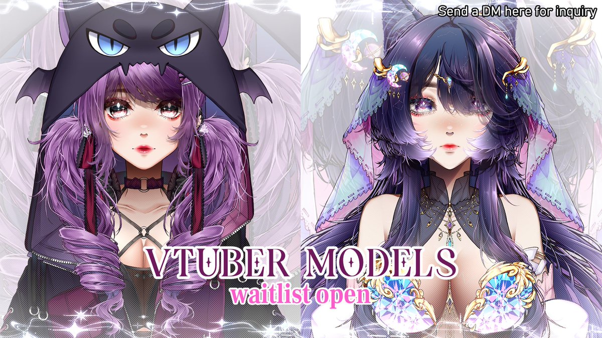 ☂️🌧️ COMMISSIONS OPEN 💧🎨
I need more clients to pay bills &amp; rent every month so can you please take a look at my work? 🙏
Waitlist for VTuber models is also open now!
DM me here or 🔗 under this post
Likes &amp; RTs are much appreciated for the algo 🙇‍♀️💜
#commissionopen #vgen