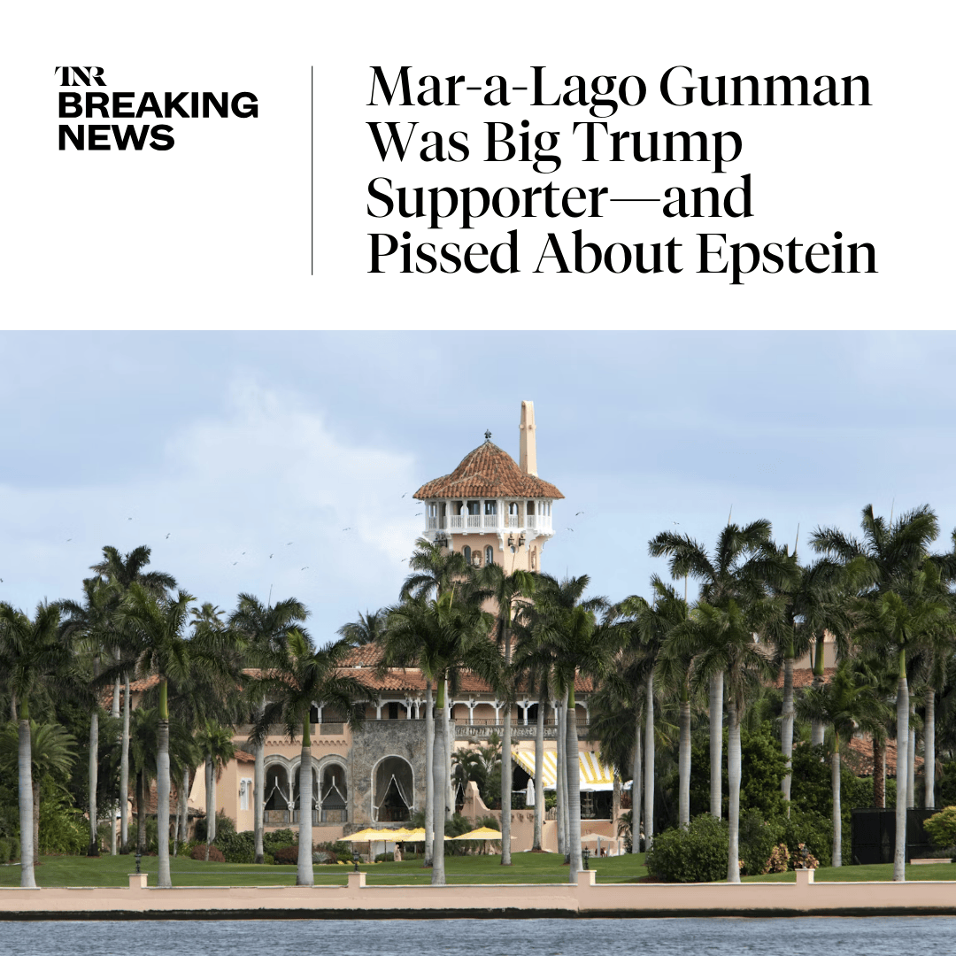 BREAKING: The 21-year-old man shot dead after entering Mar-a-Lago with a shotgun and gas canister on Sunday was an “outspoken” Christian, a strong Trump supporter, and obsessed with the cover-up of the Epstein files, according to people who knew him. trib.al/0L2wJVq
