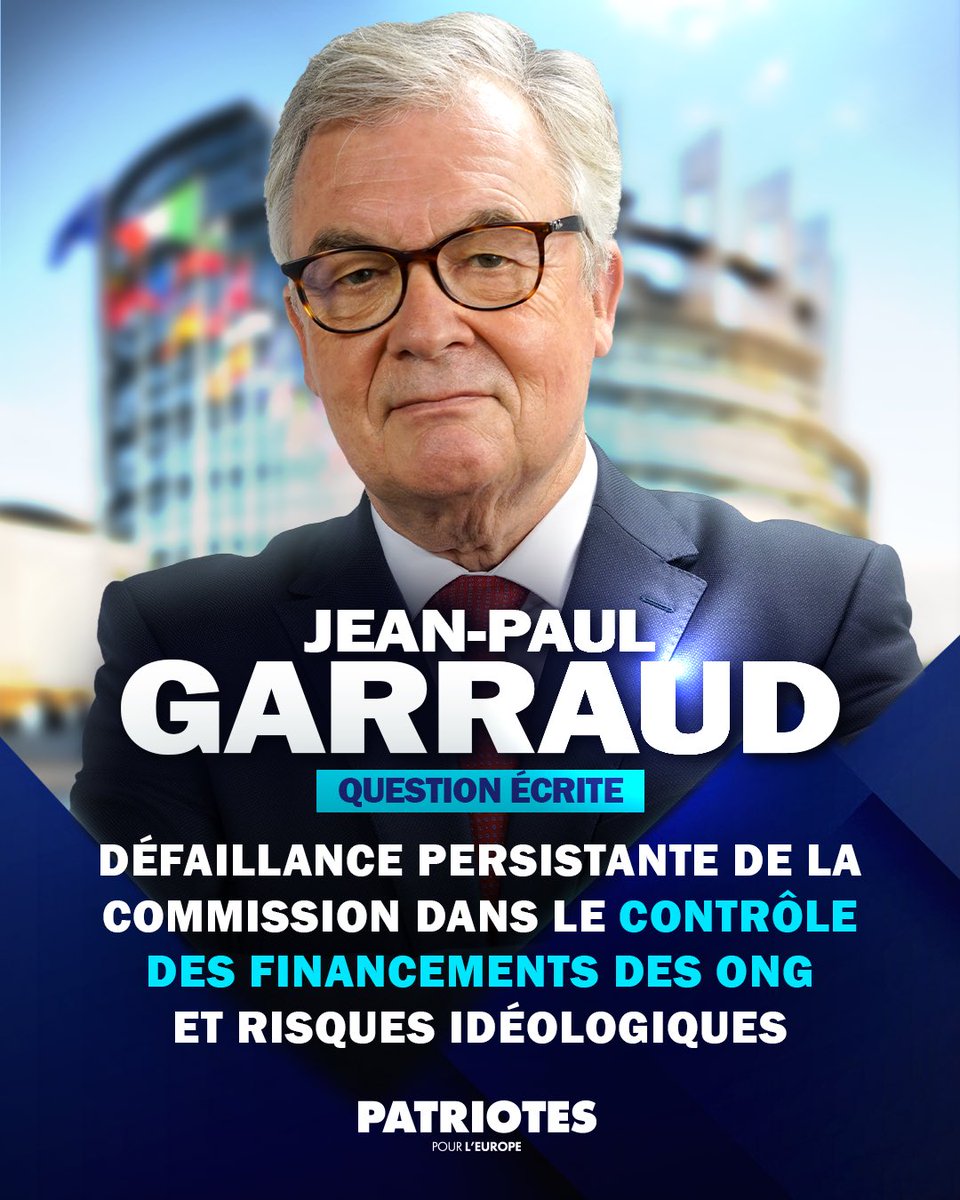 Défaillance persistante de la Commission dans le contrôle des financements des ONG et risques idéologiques : retrouvez ma question écrite adressée à la Commission européenne 👇🏻

europarl.europa.eu/doceo/document…