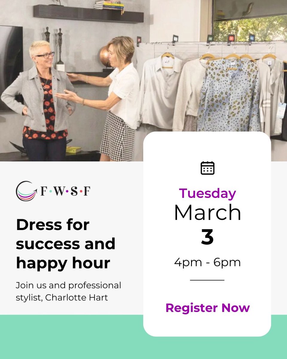 Choosing your next outfit shouldn’t feel complicated. Join us 3/3 @ Grape in the Fog Wine Bar for an evening w/stylist Charlotte Hart. Let’s talk easy ways to build outfits &amp; owning your style.

Get styled, shop + receive personalized guidance. Register @ bit.ly/40mBNbI