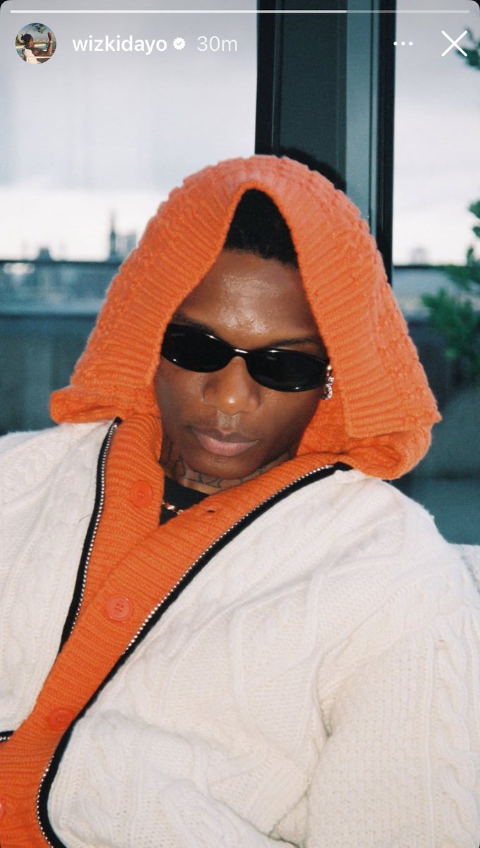 Wizkid on his IG story 🦅