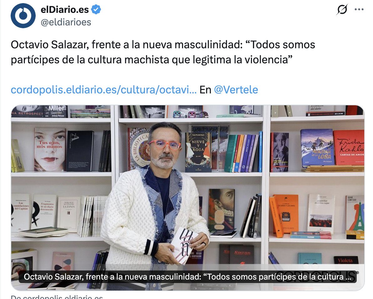 Lo que usted diga, pero de esas gafas y de esa chaqueta inenarrable nadie es cómplice.