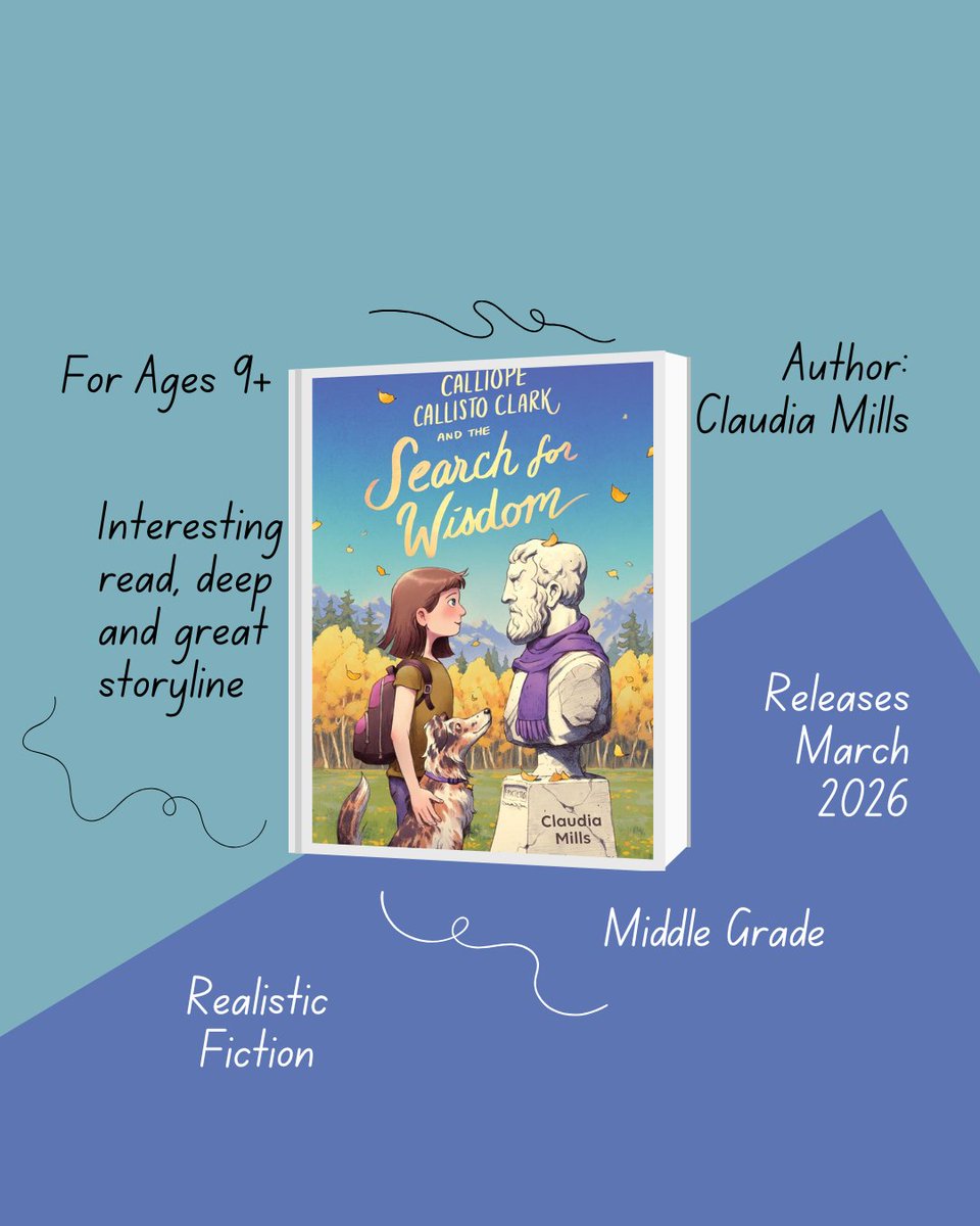 Learn about this new book, read the author interview, and enter a giveaway here (#sponsored) - lifeiswhatitscalled.blogspot.com/2026/02/callio…

<a href="/TCBRbookreview/">Bianca Schulze: TCBR</a> in partnership with the author Claudia Mills #CalliopeCallistoClarkandtheSearchforWisdom #middlegrade #middlegradefiction #newbooks2026
