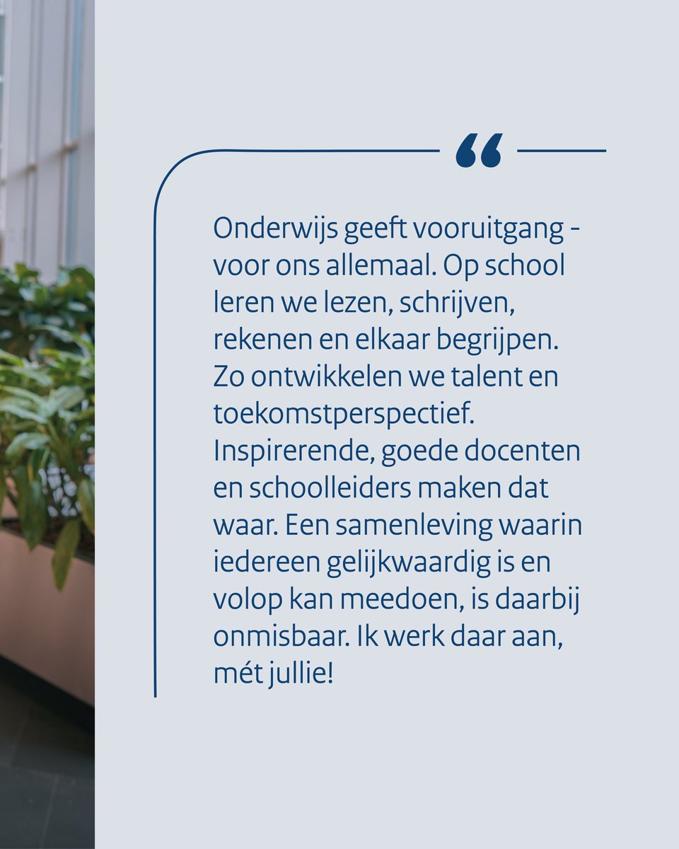 Ministerie van Onderwijs, Cultuur en Wetenschap tweet media