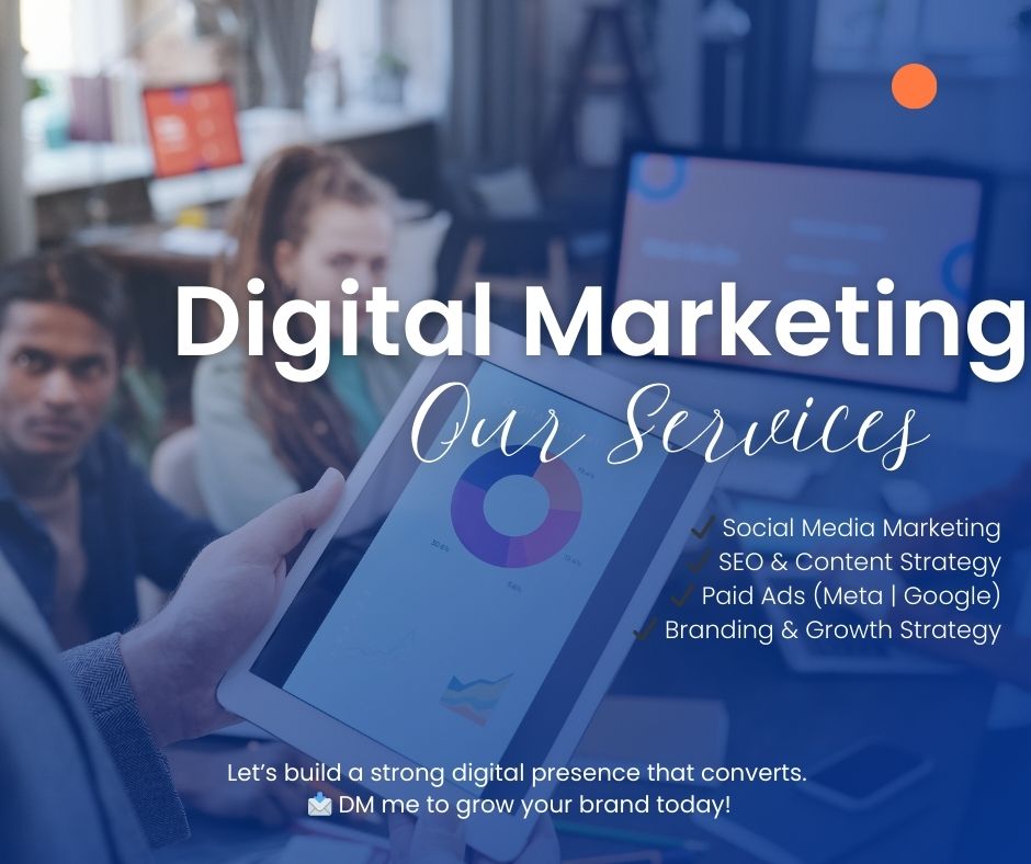 We are provide data-driven Digital Marketing Services that boost visibility, generate qualified leads, and increase revenue., We help Your businesses:
Connect us: bit.ly/3oKnJa7
#DigitalMarketingServices #GrowthMarketing #LeadGenerationStrategy #SocialMediaGrowth