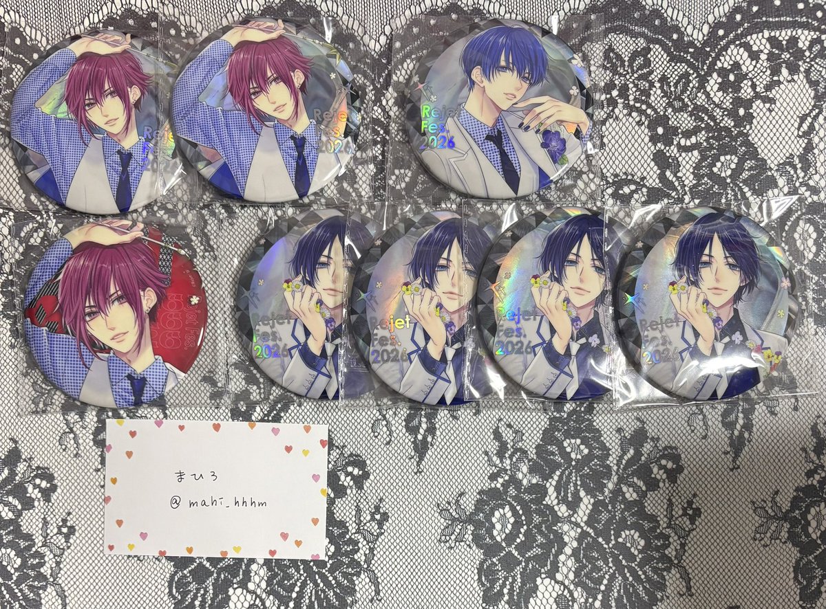 mahi_hhhm's tweet photo. «交換»ピタゴラスプロダクション ピタドル RejetFes.2026 ビッグ缶バッジ 

譲)ホロ:アトム2 ルイ アルト4
通常:アトム キラ9

求)シャイ(通常>ホロ)

ホロ⇔通常◎
ハート缶との交換〇

絵柄により 異種も検討致します。

1点から、検索からでも気軽にお声かけください。よろしくお願いいたします🌙 https://t.co/b57593d3n5