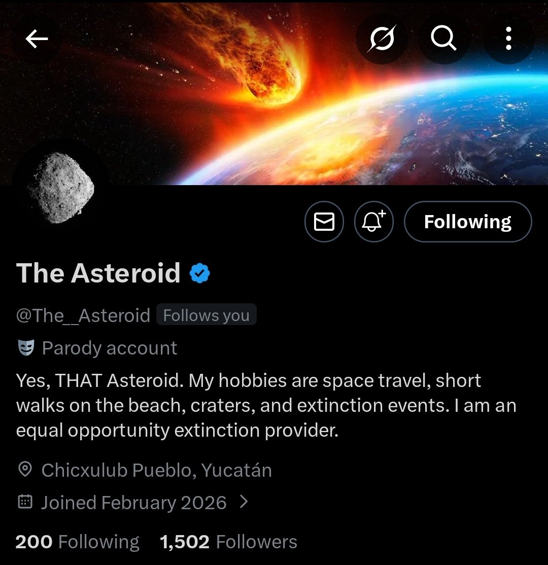 Bro <a href="/The__Asteroid/">The Asteroid</a> Don't Destroy me