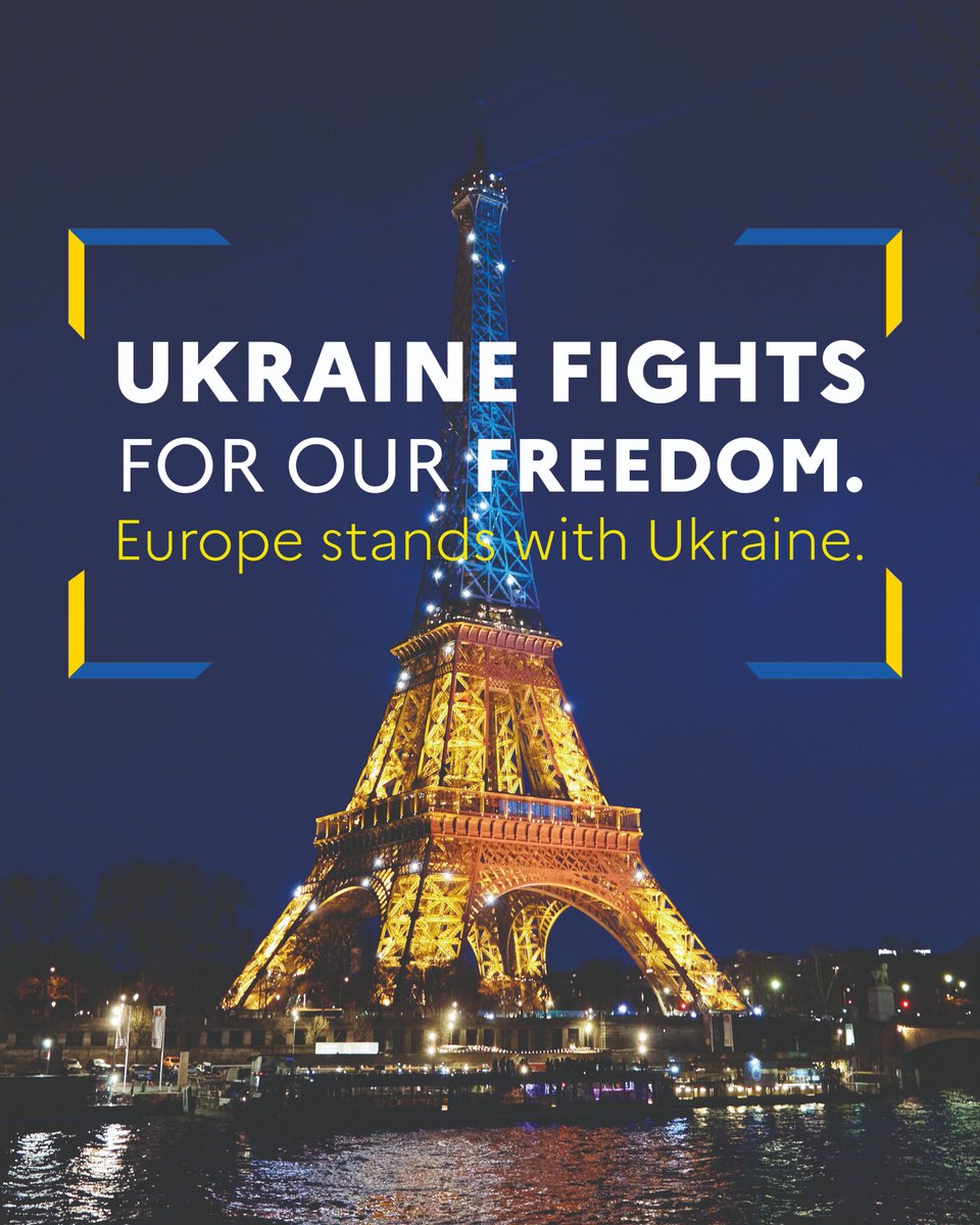Nous sommes aux côtés de l’Ukraine aujourd’hui, demain, aussi longtemps qu’il le faudra. #WeStandWithUkraine