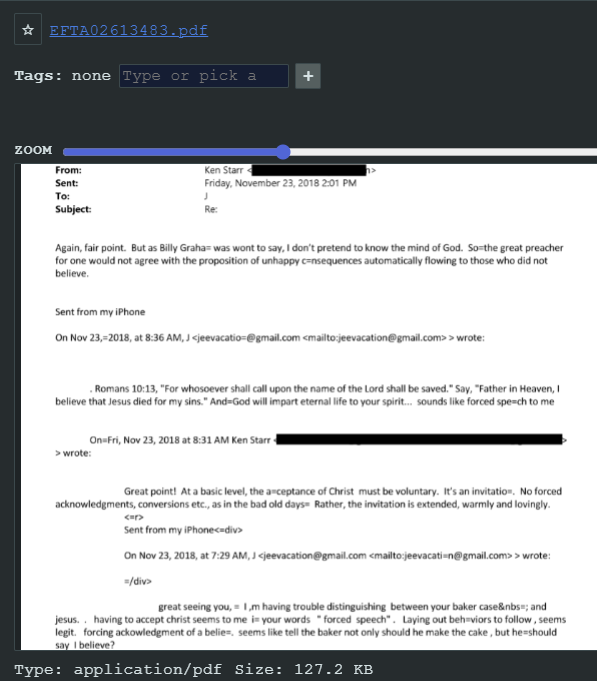 TheBoomWar's tweet photo. They hated Christ and could not control their anger the second he was mentioned. 
Epstein thinks that everlasting love is forced speech because you can only serve Christ and no other figures. That sounds a lot like why satan fell as he believed himself as beautiful and powerful as God.