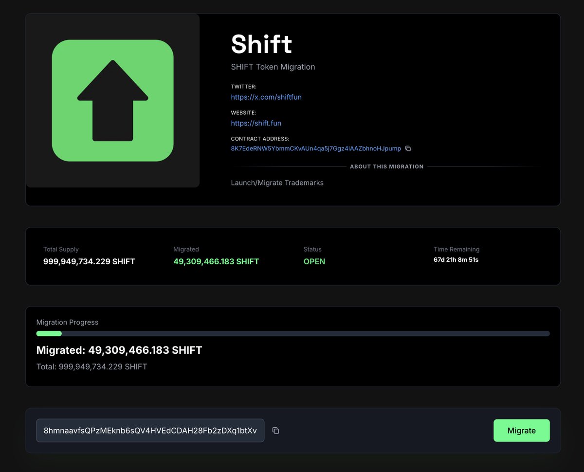 Shift.fun tweet media