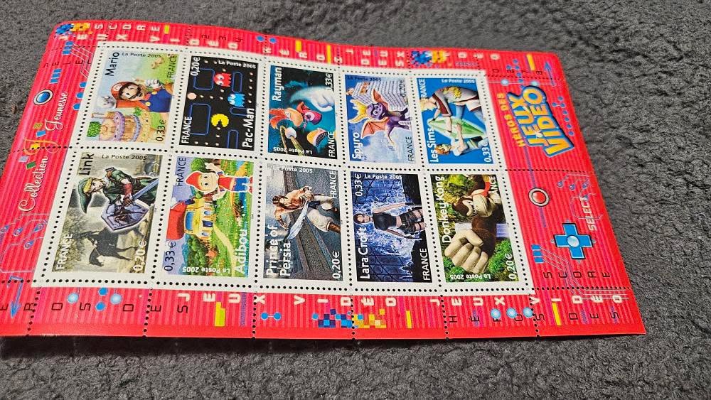 Check out these gaming-inspired French postage stamps from 2005. #Rayman #Ubisoft