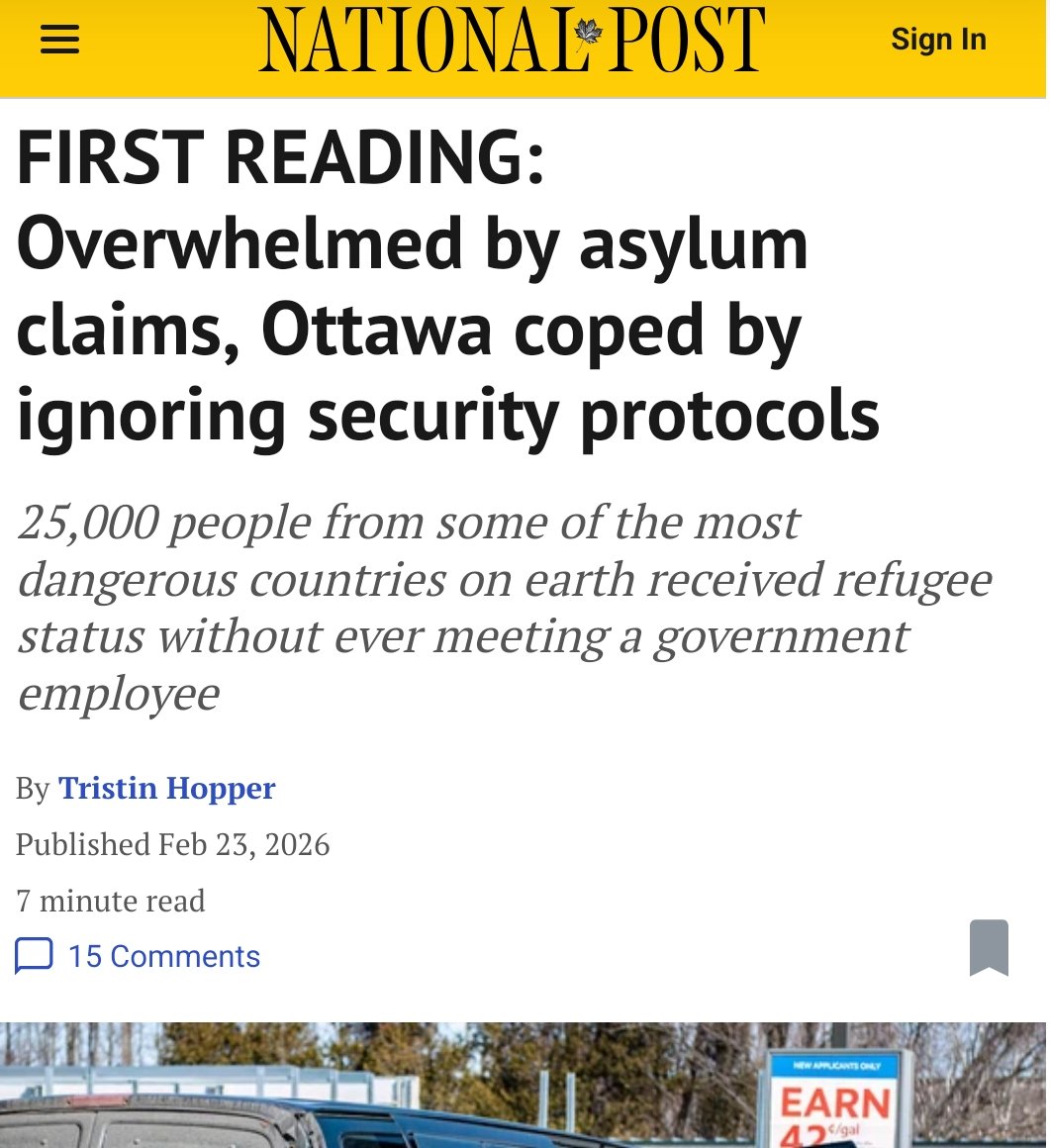 "Security checks were abandoned, review processes were automated, and nearly 25,000 people were given refugee status without a single government employee having met them in person. At the precise moment that record numbers of foreign nationals were trying to secure Canadian