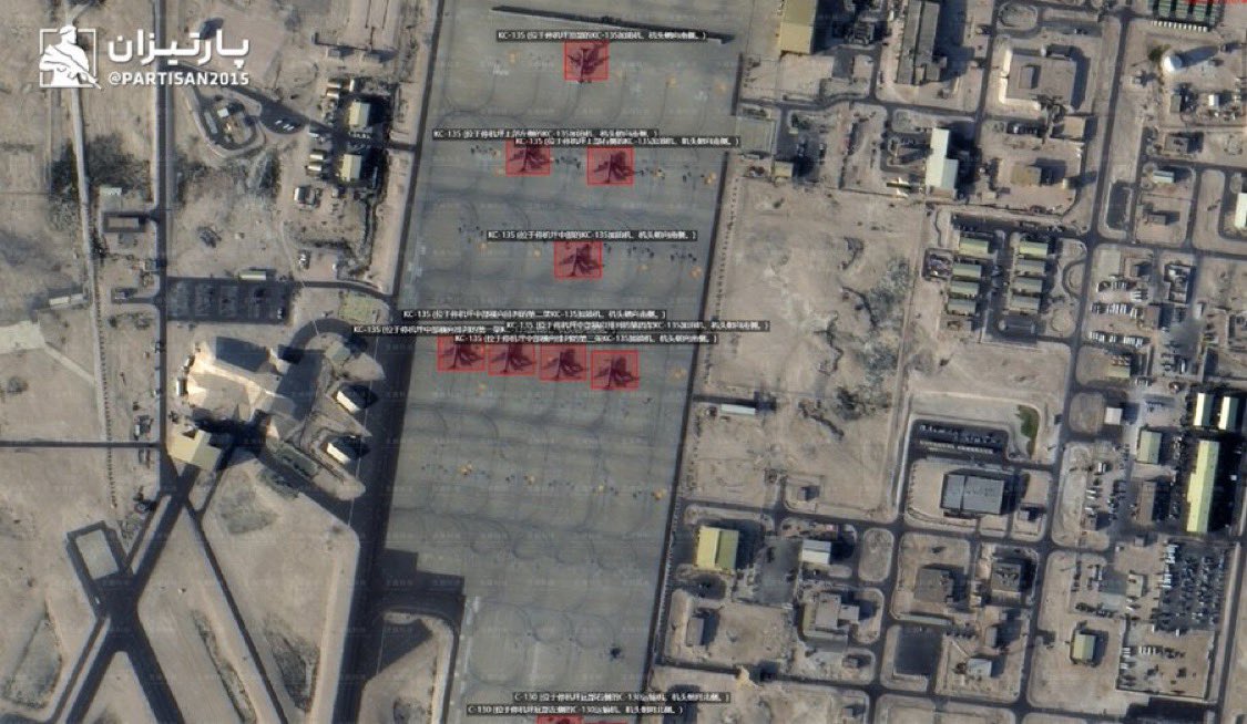 EEUU 🇺🇸 ha comenzado a evacuar sus bases cerca de Irán 🇮🇷  la guerra es inminente.

Los satélites chinos muestran que los estadounidenses están retirando sus activos de Qatar y de la base naval de Bahréin.

La mayoría de los activos aéreos están siendo evacuados a Arabia Saudita.